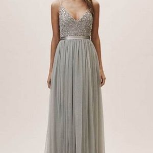 BHLDN Avery Dress Lavender Grey